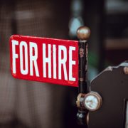 red for hire sign