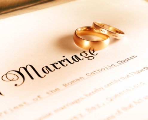 Marriage document