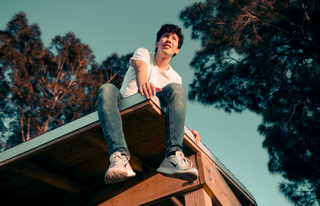 boy on roof