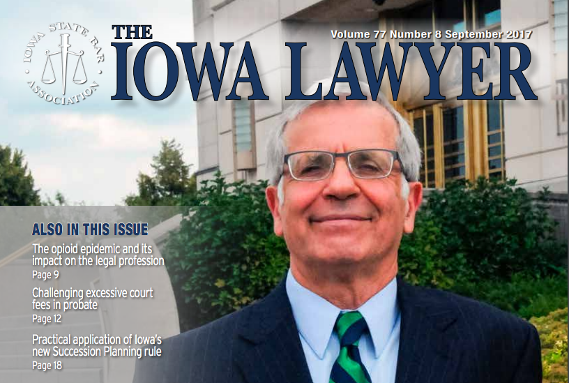 Iowa Lawyer front of magazine