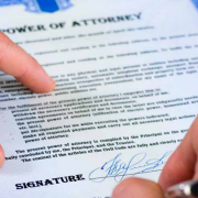 Power of attorney signing