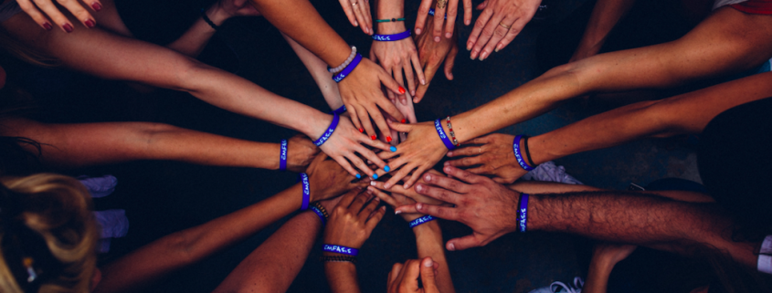 hands in huddle