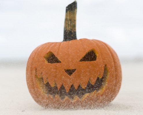 scary jack-o-lantern