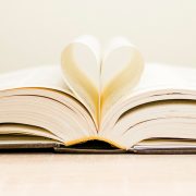 heart in pages of book
