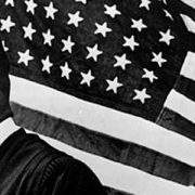 Marting Luther King Jr. and American Flag