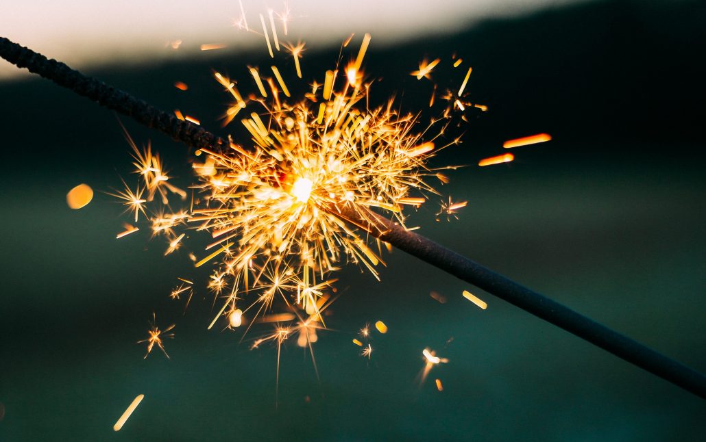 new year sparkler