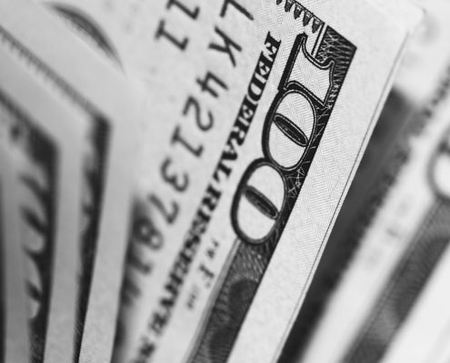 wealthy dollar bills