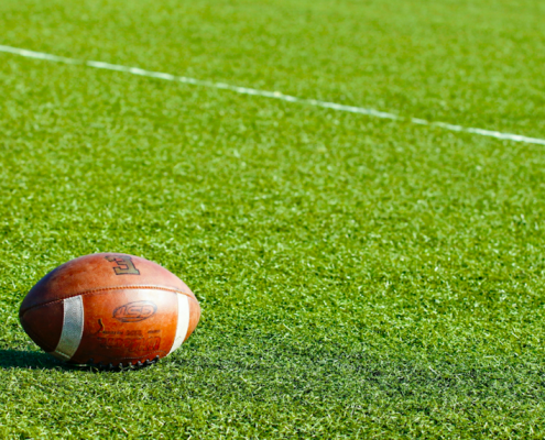 football on field