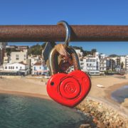 heart lock on bridge