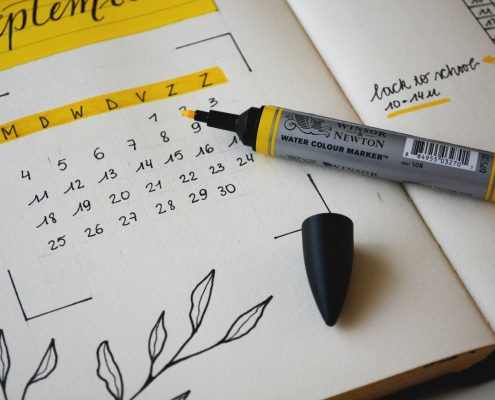 monthly calendar highlighter