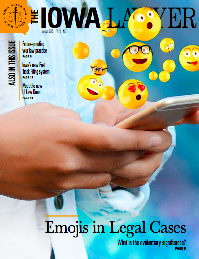 Iowa Lawyer August 2018 cover