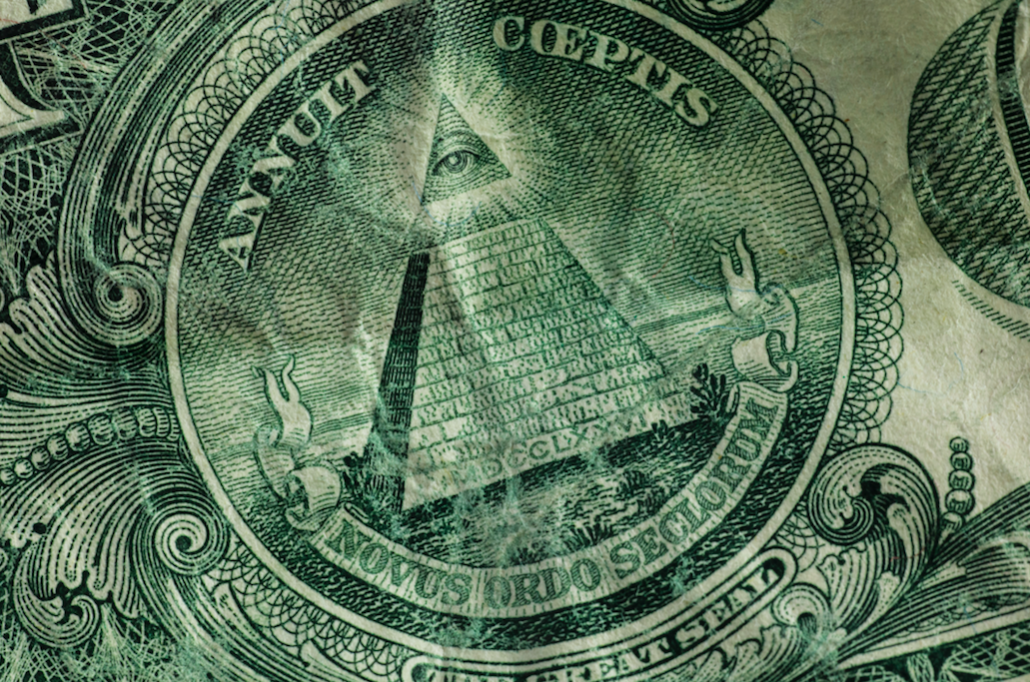 pyramid on a US bill 