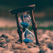 hourglass in sand