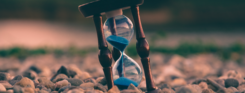 hourglass in sand