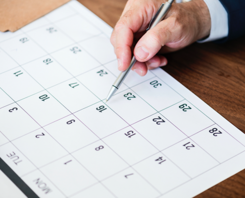 events on calendar