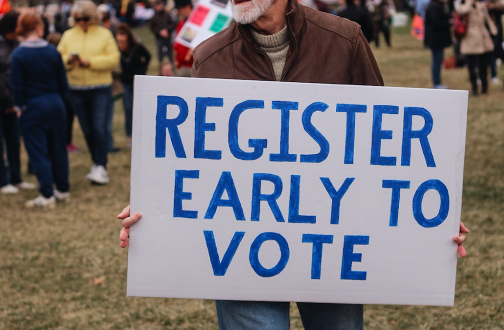 register early to vote