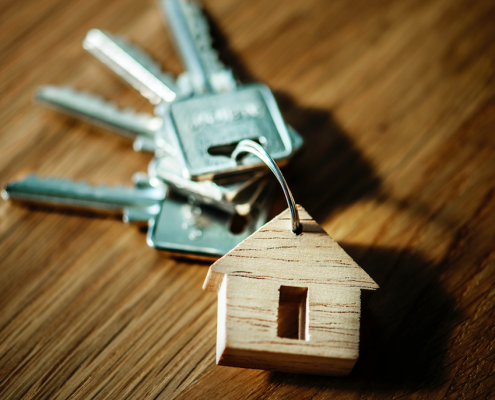 real estate keys to house