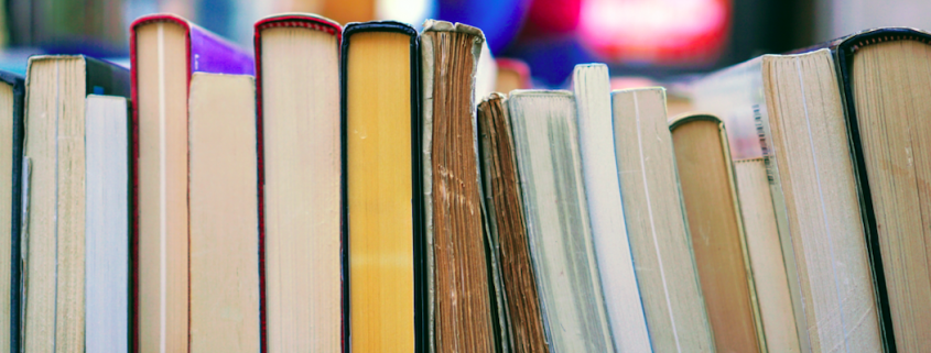 books on a table