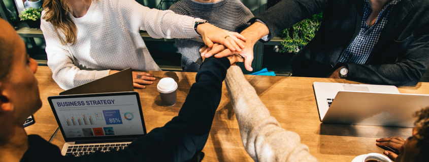 board of directors hands in