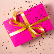 planned gift pink bow